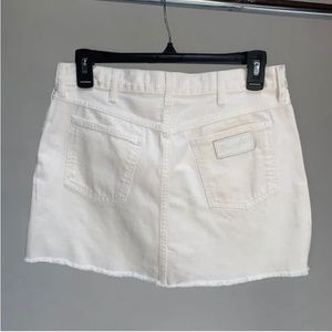 Wrangler white denim skirt - used but good condition